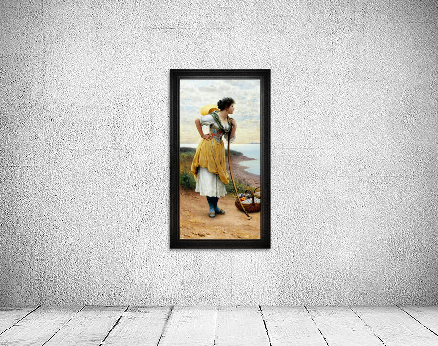 Awaiting The Return by Eugene de Blaas Classical Fine Art Reproduction Wall Preview