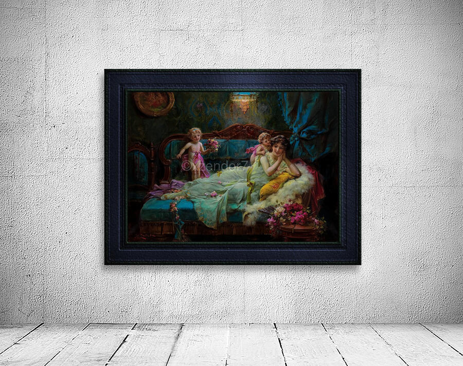 Messengers Of Love by Hans Zatzka Fine Art Old Masters Reproduction Wall Preview