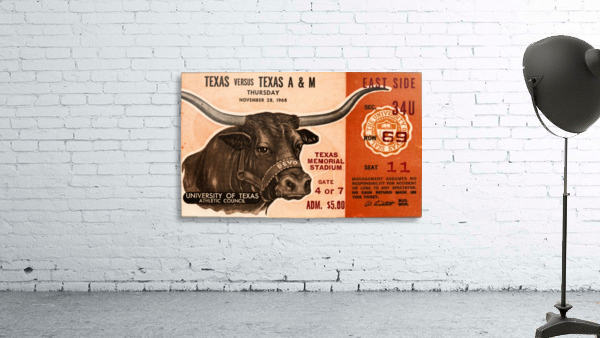 1968 Texas vs. Texas A&M Wall Preview