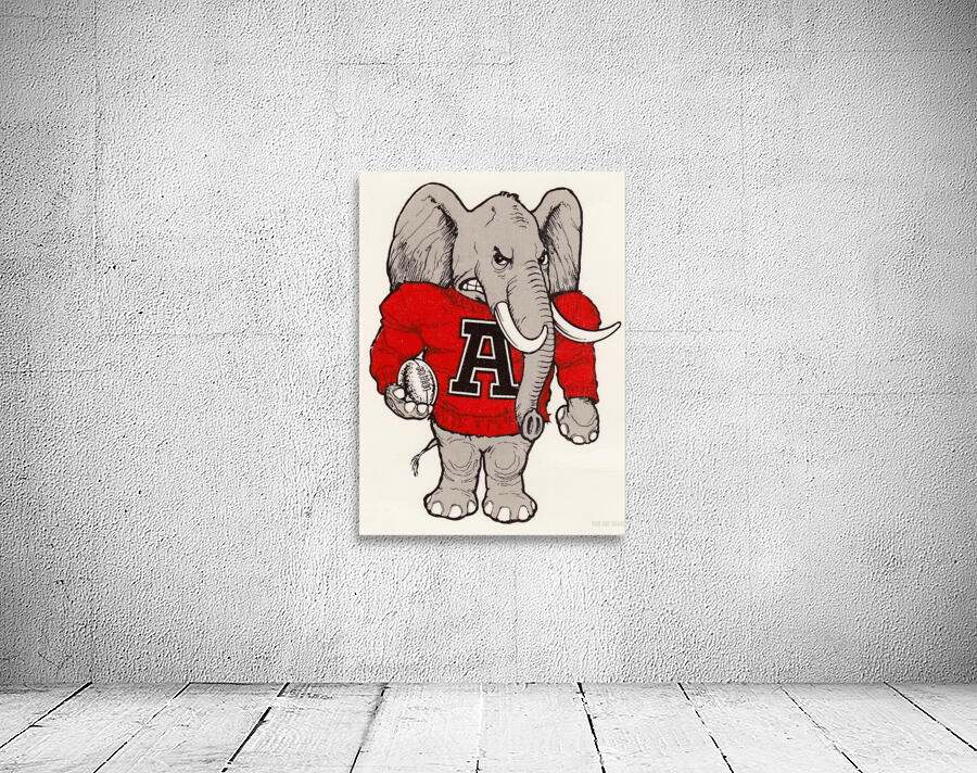 Vintage Alabama Football Art Wall Preview