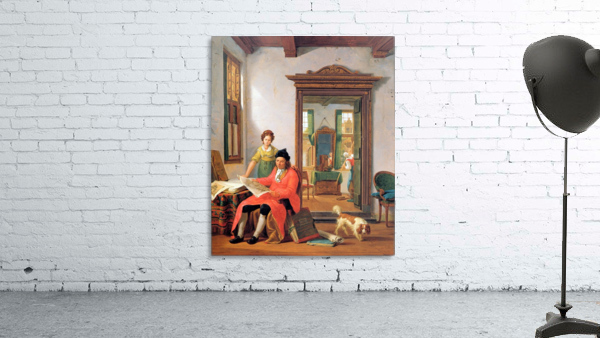 Contemplation of a drawing Wall Preview