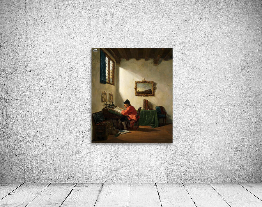 Man at a Desk Wall Preview