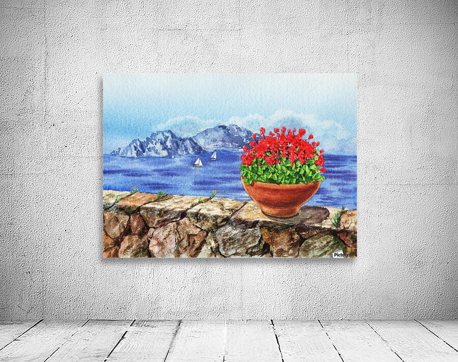 Italy Amalfi Coast Vew Of Anacapri Wall Preview