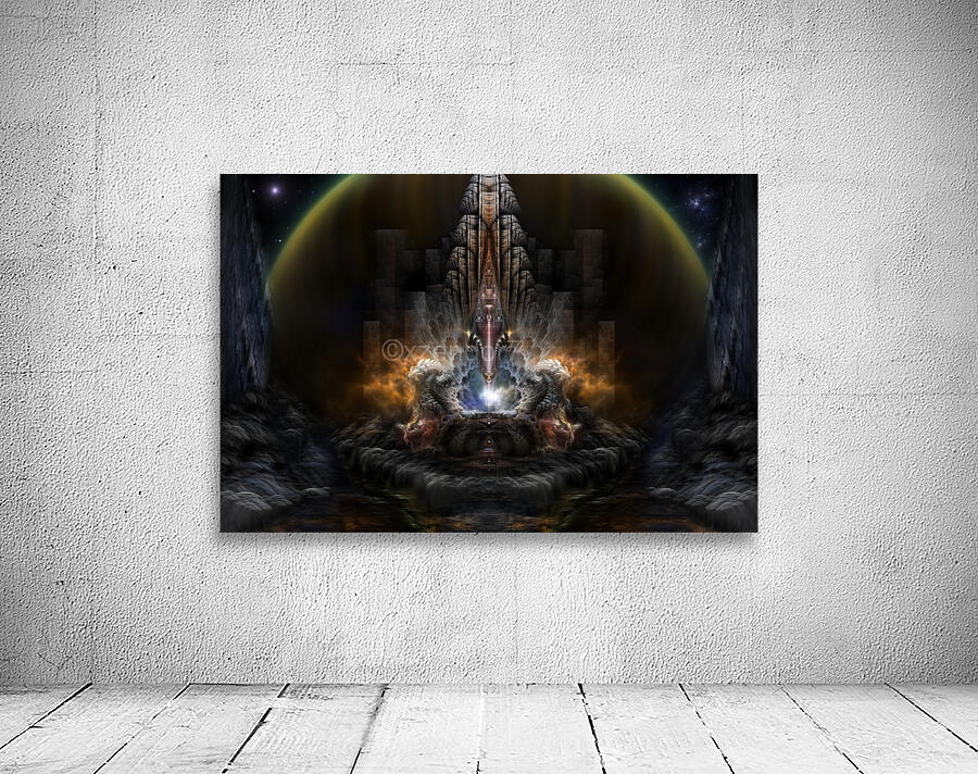 Path Of Shadows Fractal Fantasy Art Wall Preview