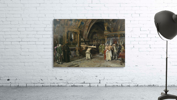 Interior of a church by Jose Jimenez Aranda