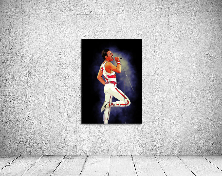 freddie mercury singer Queen by Gunawan Rb Wall Art