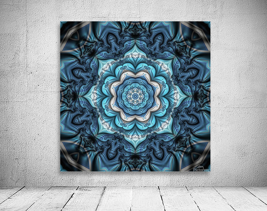 Blue Flower Wall Preview