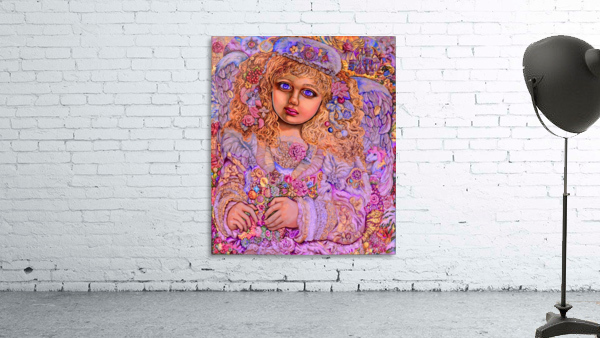 Yumi SugaiChristmas light angel. Wall Preview