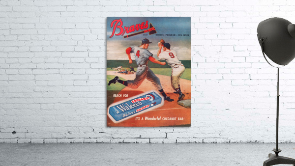 1950 Milwaukee Braves Art Wall Preview