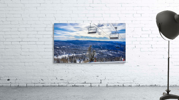 The Chairlift - oil painting by By the C Media