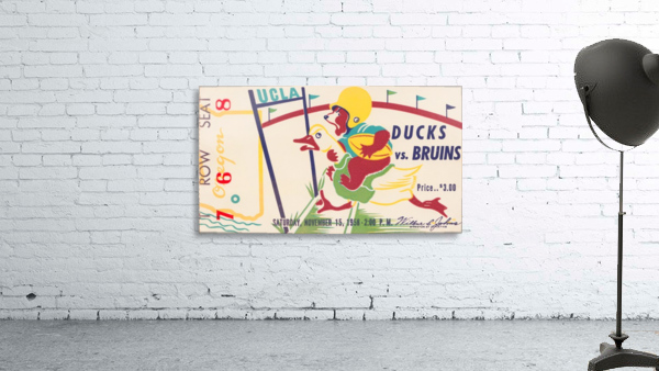 1958 Oregon vs. UCLA Wall Preview