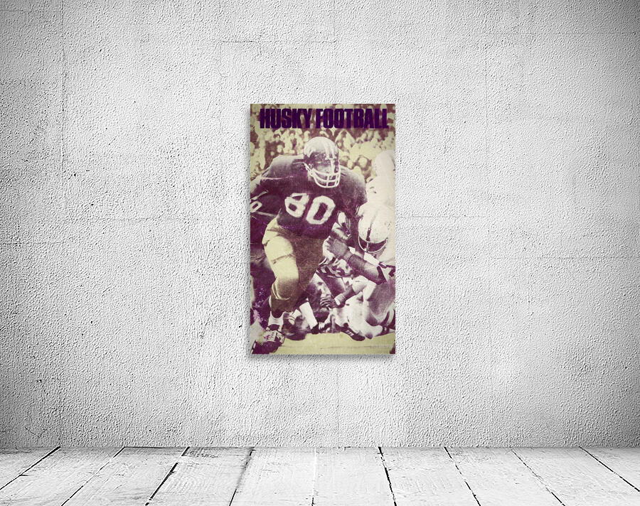 1974 Washington Huskies Football Art by Row One Brand
