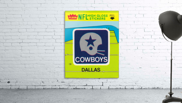 1981 Dallas Cowboys Fleer Decal Art Wall Preview