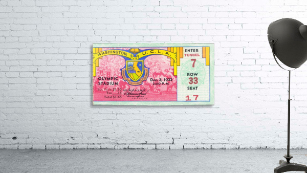 1932 Washington vs. UCLA Wall Preview