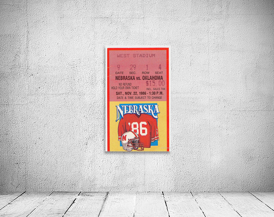 1986 Oklahoma vs. Nebraska Wall Preview