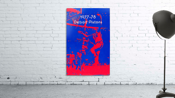 1977 Detroit Pistons Basketball Poster Wall Preview