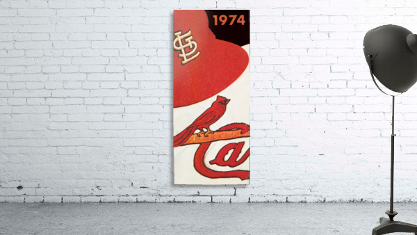 1974 St. Louis Cardinals Baseball Hat Art Wall Preview