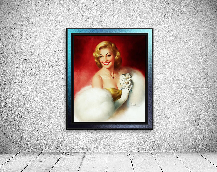 Golden Girl by Edward Runci Pin-Up Girl Vintage Art Wall Preview