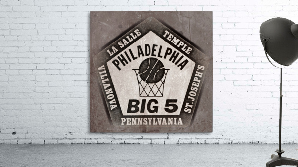1983 Philadelphia Big 5 College Basketball Art Wall Preview