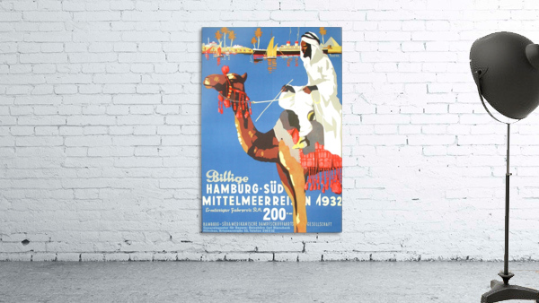 Hamburg-Sud Billige Mittelmeerreisen Original Poster Wall Preview