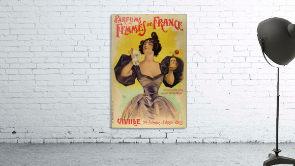Parfums de femmes de France by VINTAGE POSTER