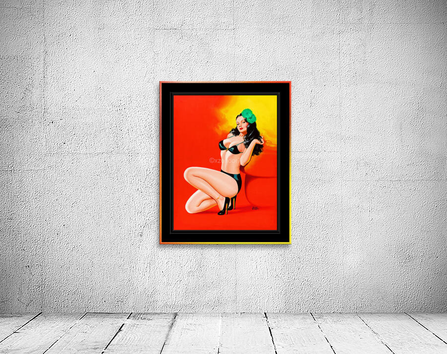Too Hot To Touch by Peter Driben Pin-Up Girl Vintage Art Wall Preview