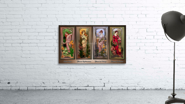 Art Nouveau Flower Series by Elisabeth Sonrel Vintage Artwork Wall Preview
