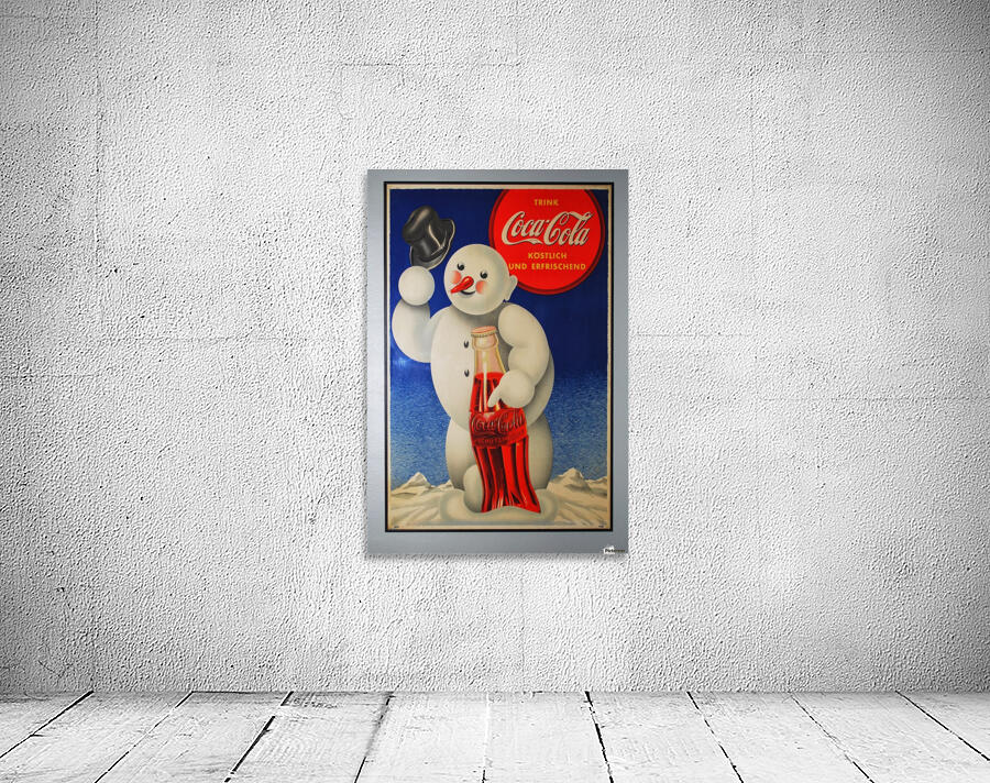 Coca Cola retro poster Wall Preview