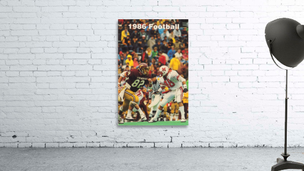 1986 Central Michigan Football Poster by Row One Brand