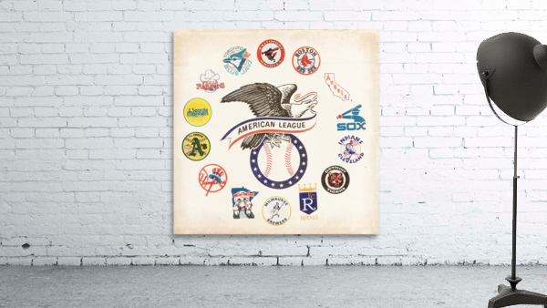 Vintage Seventies American League Teams Art Wall Preview