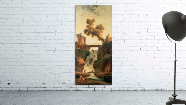 Landscape with a Waterfall and figures Wall Preview