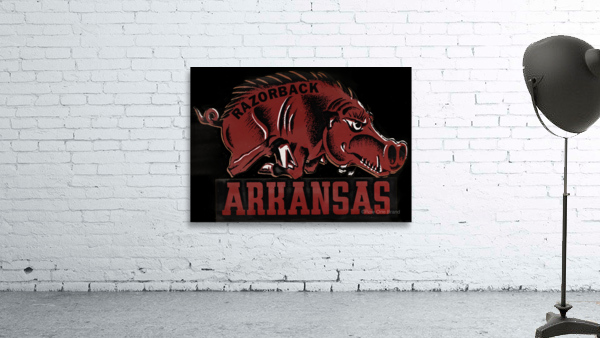 Vintage Arkansas Razorback Art Wall Preview