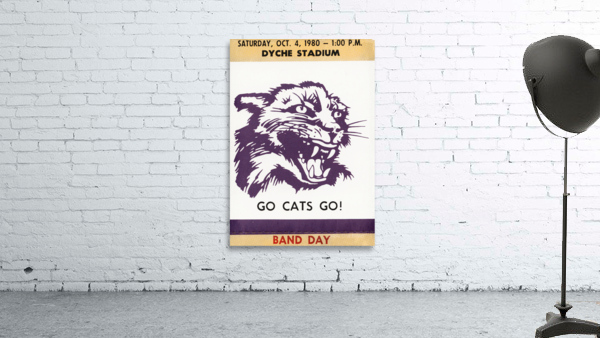 1980 Northwestern Band Day Ticket Stub Remix  Wall Preview