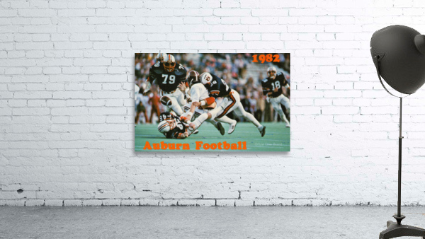 1982 Auburn Football Poster Row 1 by Row One Brand