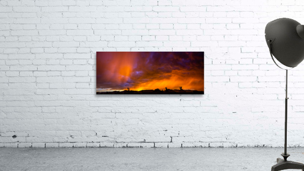 Busy Sky at Dusk Wall Preview