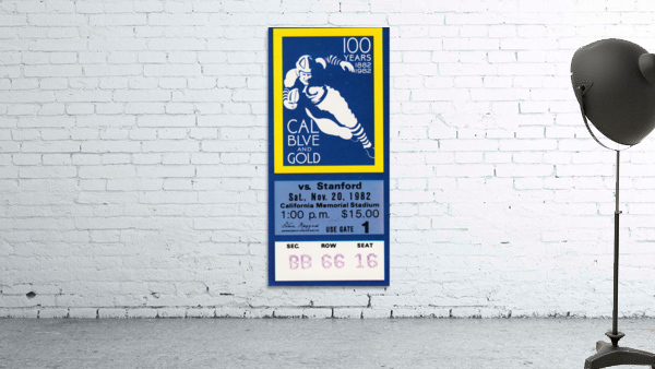 1982 Cal vs. Stanford The Play Wall Preview