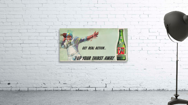 1966 7 Up Football Ad Wall Preview