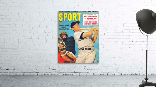 1960 Mickey Mantle Sport Cover Art by Row One Brand