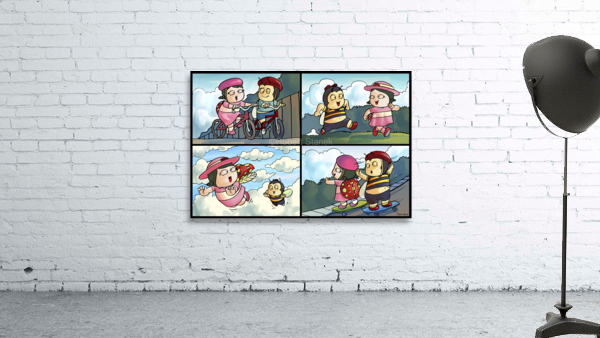 Best Friends at Play   4 panel Favorites for Kids Room and Nursery   Bugville Critters Wall Preview