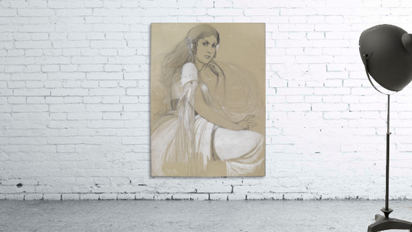 Jaroslava Mucha by Alphonse Mucha Wall Preview