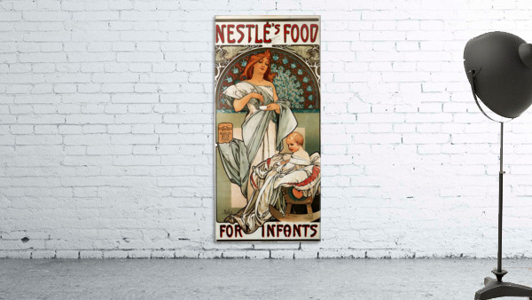 Nestle by Alphonse Mucha Wall Preview