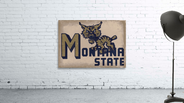 Vintage Montana State Bobcat Art Wall Preview