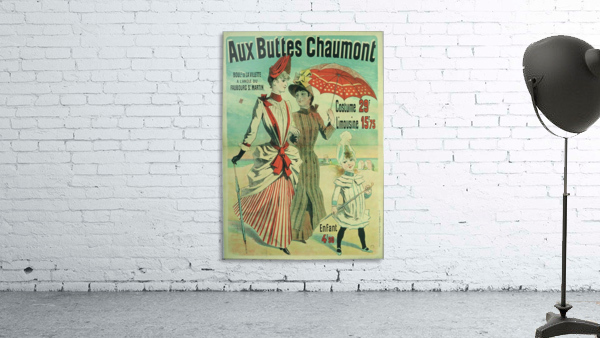 Aux Buttes Chaumont poster by VINTAGE POSTER