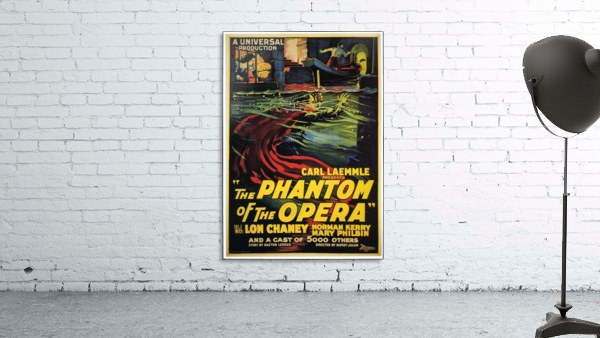 The Phantom of the Opera Vintage Film Poster Wall Preview