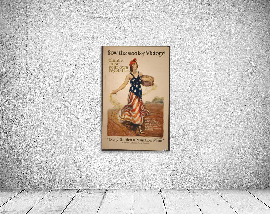 Sow the seeds of victory by VINTAGE POSTER