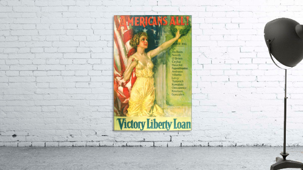 Americans All Victory Liberty Loan Poster by VINTAGE POSTER