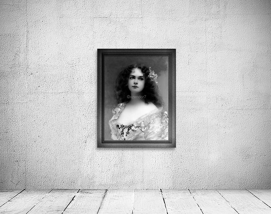 The Parisian by Vittorio Matteo Corcos Black and White Xzendor7 Old Masters Art Reproductions Wall Preview