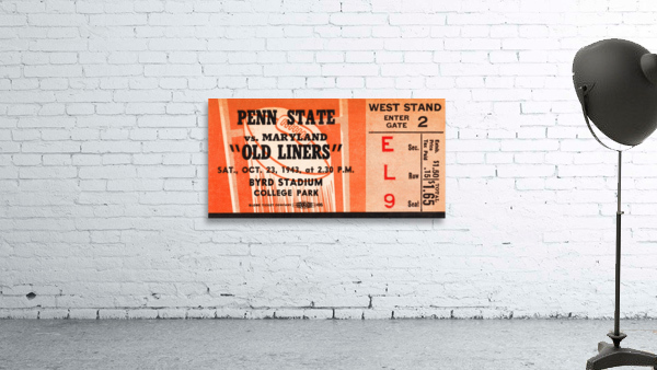 1943 Penn State Nittany Lions vs. Maryland Old Liners Wall Preview