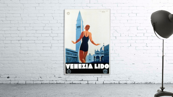 1930 Venezia Lido Poster by VINTAGE POSTER