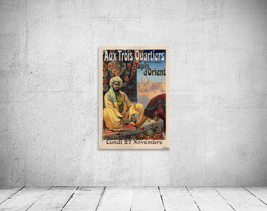 Aux Trois Quartiers Advertising Poster by VINTAGE POSTER